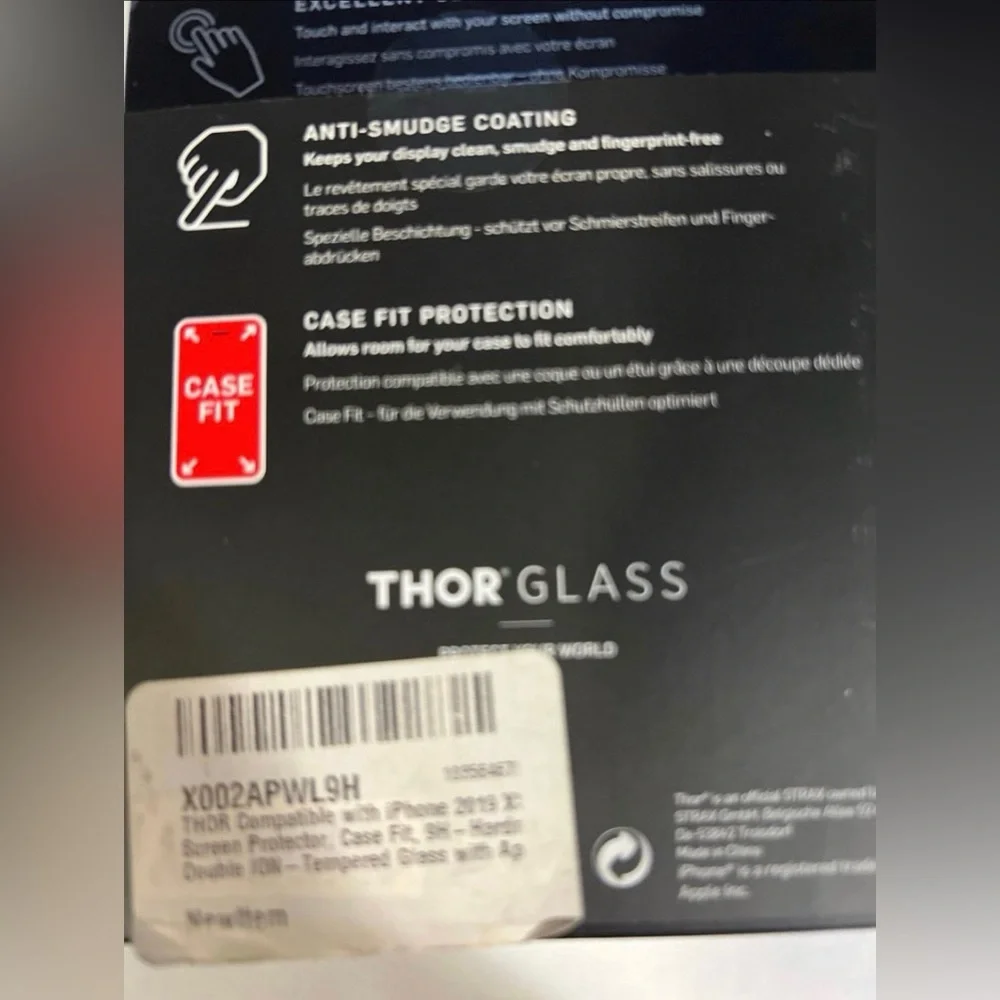 Thor Glass Screen Protector - iPhone XS / iPhone 2019 5.8” New